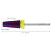 Picture of PANA 3/32" Shank 5-in-1 Nail Carbide Bit - (Triple Coarse - Extra Fine Grit, Purple) - Two Way Rotate use for Both Left and Right Handed Fast remove Acrylic or Hard Gel Machine