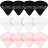 Picture of 12 Pieces Powder Puff Face Triangle Makeup Puff for Loose Powder Soft Body Cosmetic Foundation Sponge Mineral Powder Wet Dry Makeup Tool(Black, White, Pink,Small)