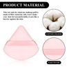 Picture of 12 Pieces Powder Puff Face Triangle Makeup Puff for Loose Powder Soft Body Cosmetic Foundation Sponge Mineral Powder Wet Dry Makeup Tool(Black, White, Pink,Small)