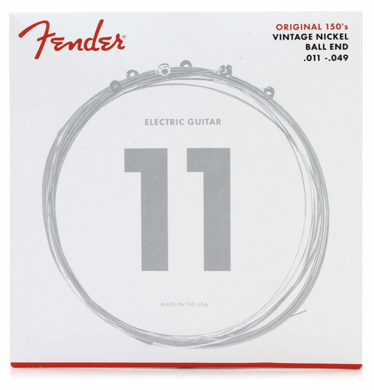 Picture of Fender Original 150 Electric Guitar Strings, Pure Nickel Wound, Ball End, 150M .011-.049