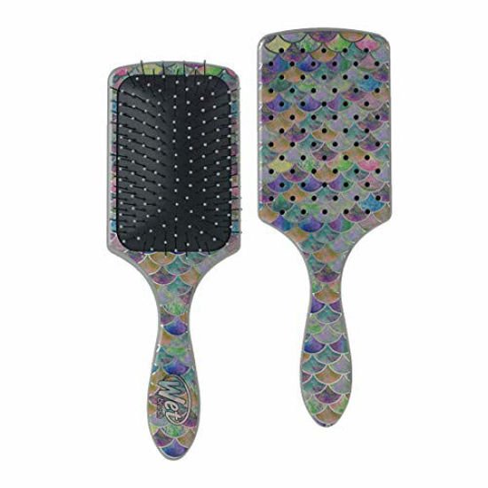 Picture of Wet Brush Hair Brush Paddle Mermaid Tail, AquaVent Design for Faster Drainage Plus Covers Larger Surface Area