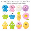 Picture of Easter Squishy Bubble Bath Bombs for Kids with Surprise Easter Squishy Toys Inside by Two Sisters. 6 Large 99% Natural Fizzies in Gift Box. Moisturizes Dry Skin. Releases Color, Scent, Bubbles