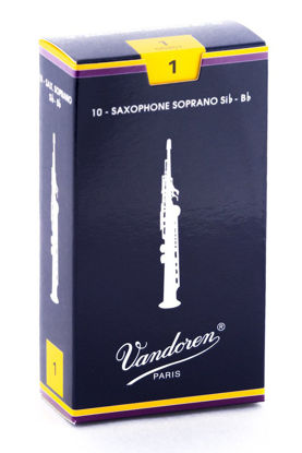 Picture of Vandoren SR201 Soprano Sax Traditional Reeds Strength 1; Box of 10