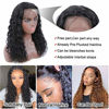 Picture of UpgradeU Lace Front Wigs Human Hair Pre Plucked 13x4 Brazilian Water Wave Lace Front Human Hair Wigs for Black Women 150% Density (20")