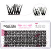 Picture of Cluster Lashes 72 Pcs Lash Clusters DIY Eyelash Extension Individual Cluster Eyelashes Soul Style Self-Application Fluffy Super Thin Band Reusable Soft & Comfortable(Soul-D-16mm)