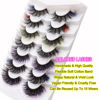 Picture of Veleasha Colored Lashes 7 Pairs Pack False Eyelashes with Different Color, 6D Faux Mink Lashes Fluffy Wispy Eyelashes for Dramatic Eye Makeup (7A-02)