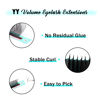 Picture of VAVALASH Y Lash Extensions C Curl 0.07mm 8-15mm Mix Tray Easy Premade Volume 2D Fans Eyelash Extension YY Type Natural Volume Lashes Extension Soft Matte Black Lashes (YY-0.07-C-8-15mm)