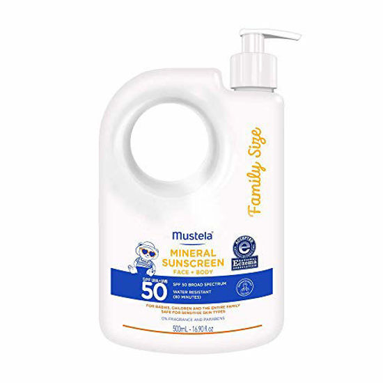 Mustela Baby Mineral Sunscreen Lotion SPF 50 Broad Spectrum - Face & Body  Sun