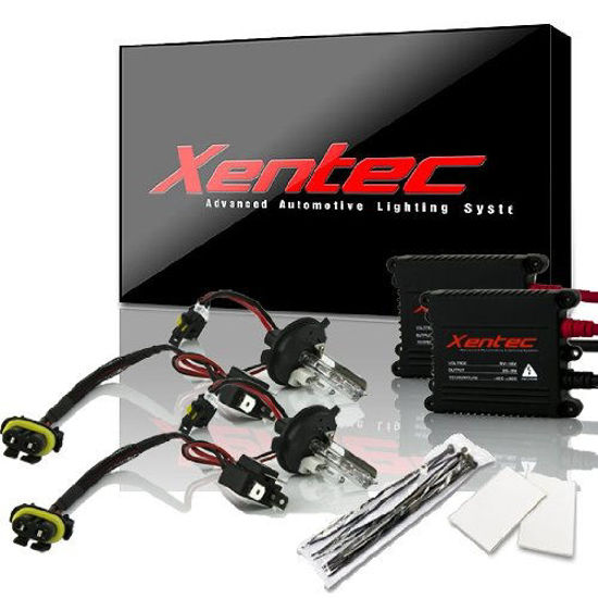 Picture of Xentec H4 (HB2) Hi/Lo 5000K HID Xenon Bulb bundle with 55W EP alloy Slim Ballast (Ivory White, high beam halogen)