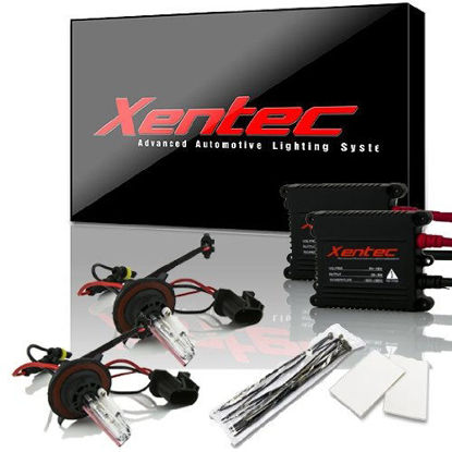 Picture of Xentec H13 (9008) Hi/Lo 12000K HID Xenon Bulb bundle with 55W EP alloy Slim Ballast (Blue Violet, high beam halogen)