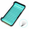 Picture of Eyelash Extensions 3D 4D 5D 6D 8D 9D 10D Thickness 0.07/0.1 C/D Curl Eyelashes Middle Stem & Long Stem Heat Bonded Premade Fans Russian Volume Lash Extensions Supplies (Middle Stem 8D-0.07-D-11mm)