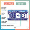 Picture of InkMyPlate Personalized New York Empire Car License Plate | Choose from All 50 Sates | 6x12 Inch | Custom New York License Plate for Front of Car | Personalized Custom Car Tags | USA .040 Aluminum