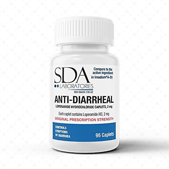 Picture of Anti-Diarrheal 2MG 96 Caplets by SDA Labs