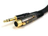 Picture of Monoprice 104770 10-Feet Premier Series XLR Female to 1/4-Inch TRS Male 16AWG Cable Black