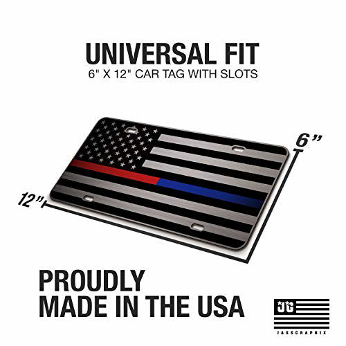 GetUSCart- JASS GRAPHIX Thin Blue Line Thin Red Line American Flag ...