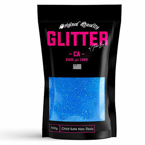 Picture of TWISTED ENVY Blue Rainbow Ultra Fine Premium Glitter 100g / 3.5oz Multi Purpose Craft Paper Glass Decorations DIY Project