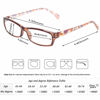 Picture of Kerecsen Reading Glasses 5 Pairs Fashion Ladies Readers Spring Hinge with Pattern Print Eyeglasses for Women (5 Pack Brown, 5.0)