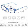 Picture of Kerecsen 5 Pairs Fashion Ladies Reading Glasses Spring Hinge Pattern Design Readers, 5 Pack Blue, Medium