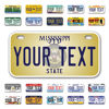 Picture of InkMyPlate Personalized Mississippi Mini License Plate | Choose from 50 States | Bike 6x3 in | Custom License Plate for Kids Power Wheels | Golf Cart, Motorcycle, Moped, Wagons, ATV | Aluminum