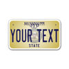 Picture of InkMyPlate Personalized Mississippi Mini License Plate | Choose from 50 States | Moto 7x4 | Custom License Plate for Kids Power Wheels | Golf Cart, Motorcycle, Wagons, Moped ATV | Aluminum Made in USA