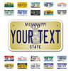 Picture of InkMyPlate Personalized Mississippi Mini License Plate | Choose from 50 States | Moto 7x4 | Custom License Plate for Kids Power Wheels | Golf Cart, Motorcycle, Wagons, Moped ATV | Aluminum Made in USA