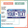 Picture of InkMyPlate Personalized New York Empire Mini License Plate | Choose from 50 States | Bike 6x3 in | Custom License Plate for Kids P 6inchX3inch