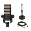 Picture of Rode PodMic Dynamic Podcast Microphone with Gator GFW-MIC-0501 Desktop Mic Stand, XLR Cable and StreamEye Polishing Cloth