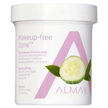 Picture of Almay Oil Free Eye Makeup Remover Pads, 80 Counts