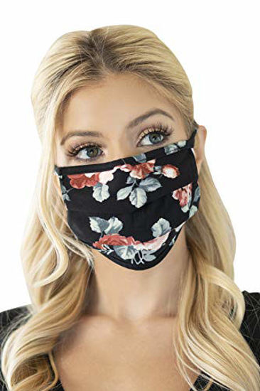 GetUSCart- Designer Reusable Cloth Face Mask Women Men, Adjustable