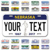 Picture of InkMyPlate Personalized Nebraska Car License Plate | Choose from All 50 Sates | 6x12 Inch | Custom Nebraska License Plate for Front of Car | Personalized Custom Car Tags | Made in USA .040 Aluminum