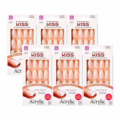 Picture of KISS Salon Acrylic Natural Nails KSAN (6 PACK, KSAN03)