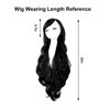 Picture of Rbenxia Curly Cosplay Wig Long Hair Heat Resistant Spiral Costume Wigs Anime Fashion Wavy Curly Cosplay Daily Party Black 32" 80cm