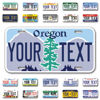 Picture of InkMyPlate Personalized Oregon Car License Plate | Choose from All 50 Sates | 6x12 Inch | Custom Oregon Plate for Front of Car | Personalized Custom Car Tags | Made in USA .040 Aluminum