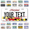 Picture of InkMyPlate Personalized Maryland Car License Plate | Choose from All 50 Sates |Custom Maryland License Plate for Front of Car | Personalized Custom Car Tags | USA .040 Aluminum 12*6inch