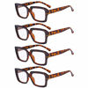 Picture of Eyekepper 4 Pack Stylish Reading Glasses Women - Oversized Square Readers Tortoise