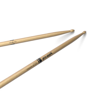 Picture of ProMark Classic Forward 5A Long Hickory Drumsticks, Oval Wood Tip, One Pair