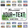 Picture of InkMyPlate Personalized Tennessee Car License Plate | Choose from All 50 Sates | 6x12 Inch | Custom Tennessee Plate for Front of Car | Personalized Custom Car Tags | Made in USA .040 Aluminum