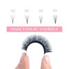 Picture of TDANCE Eyelash Extension Supplies Rapid Blooming Volume Eyelash Extensions Thickness 0.05 D Curl 10mm Easy Fan Volume Lashes Self Fanning Individual Eyelashes Extension (D-0.05,10mm)