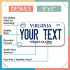 Picture of InkMyPlate Personalized Virginia Mini License Plate | Choose from 50 States | Bike 6x3 inch | Custom License Plate for Kids Power 6inchX3inch