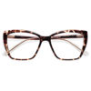 Picture of AMOMOMA Trendy TR90 Oversized Blue Light Reading Glasses Women,Stylish Square Cat Eye Glasses AM6031C4 with Tortoise Frame 2.5 x