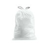 Picture of Plasticplace simplehuman (x) Code N Compatible Drawstring Garbage Liners 12-13 Gallon / 45-50 Liter │ 22.75" x 31.5", 50 Count, White