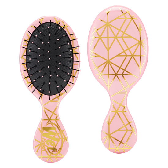 Picture of Wet Brush Squirt Detangler Hair Brushes - Peach, Geo - Mini Detangling Brush with Ultra-Soft IntelliFlex Bristles Glide Through Tangles with Ease - Pain-Free Comb for All Hair Types