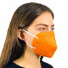 Picture of Disposable 5-Layer Efficiency Protective Adult Face Mask 5-Ply Design Made in USA (5, Tangerine Orange)