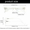 Picture of Henotin 5-Pack Reading Glasses Blue Light Blocking Anti Eyestrain Computer Reading Glasses for Women and Men Readers (Transparent White, 2.50)