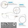 Picture of Henotin 5-Pack Reading Glasses Blue Light Blocking Anti Eyestrain Computer Reading Glasses for Women and Men Readers (Transparent White, 2.50)