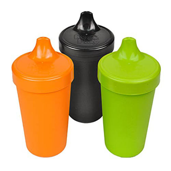 Re-Play No-Spill Sippy Cup Rainbow Collection  Family Tableware Made in  the USA from Recycled Plastic