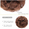 Picture of MORICA 2PCS Messy Hair Bun Extensions Curly Wavy Messy Synthetic Chignon Hairpiece Scrunchie Scrunchy Updo Hairpiece for women.