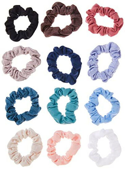 Picture of Goody Ouchless Value Pack Heather Scrunchies, 12ct