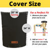 Picture of Redford Supply Co. Backflow Preventer Cover Insulated - Winter Pipe Insulation, Well Head Cover, Well Pump Cover, Water Well Pump Covers, Sprinkler Valve Cover Insulated (20"W x 34"H, Black)