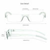 Picture of LifeArt 4 Pairs Reading Glasses, Blue Light Blocking Glasses, Computer Reading Glasses for Women and Men, Fashion Rectangle Eyewear Frame(4 Clear, +1.50 Magnification)